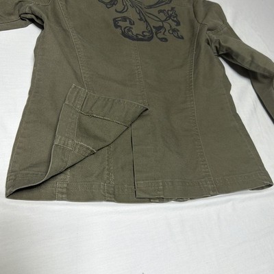 Vintage Y2K Morbid Threads ( Hot Topic) Goth Military Style Jacket