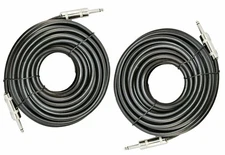 2 MK Audio MKQQM100 1/4" to 1/4" 100 FT. True 12 Gauge Wire PA DJ Pro Audio