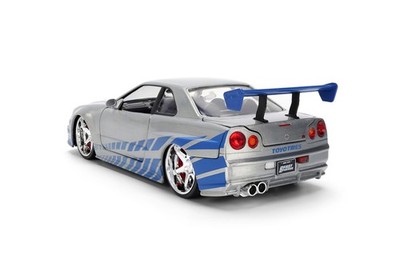 JADA 1/24 BRIAN'S NISSAN SKYLINE R34 COLOR BRUSH FAST & FURIOUS 25
