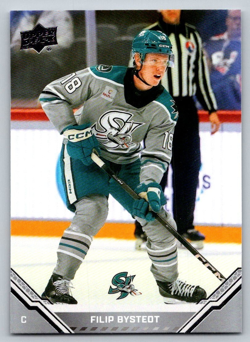 Filip Bystedt 2025-26 Upper Deck AHL #73 San Jose Barracuda