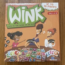 NEW & SEALED! Wink Board/Card Game Blue Orang...