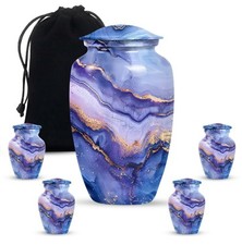 Midnight Elegance - Urns For Cremation Ashes - Keepsake Urn - Combo Of 1 Large