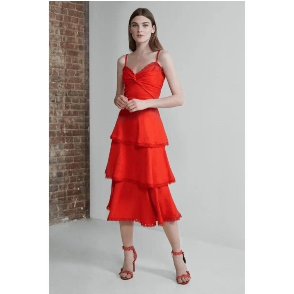 chinese dress ladies Strapless Corded Midi Dress