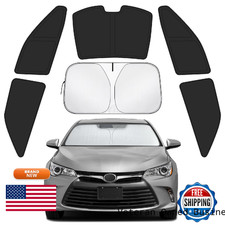 Lonyaqui Car Window Shades For Toyota Camry - Set 6Pcs Side Window