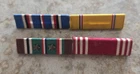 Lot #4 WW2 US Army Military Ribbon Bars Set of 4 with Pins Militaria