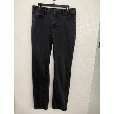 NovaMen Fashion Nova Mens Faded Black Straight Leg Jeans Size 34