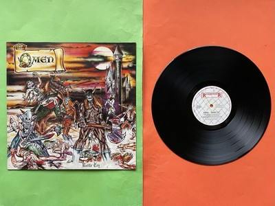 OMEN Vinyl LP Battle Cry 1984 THRASH Heavy METAL Blade RECORD NM Box OVP 1st 80
