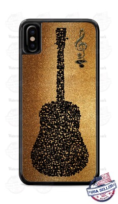 Guitar Music Notes Musical Design Personalized Phone Case for iPhone Samsung