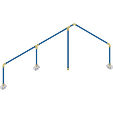 Sealey Sharkbite Speedfit 3 Drop Air Supply System Kit 18 metre 22mm 18m