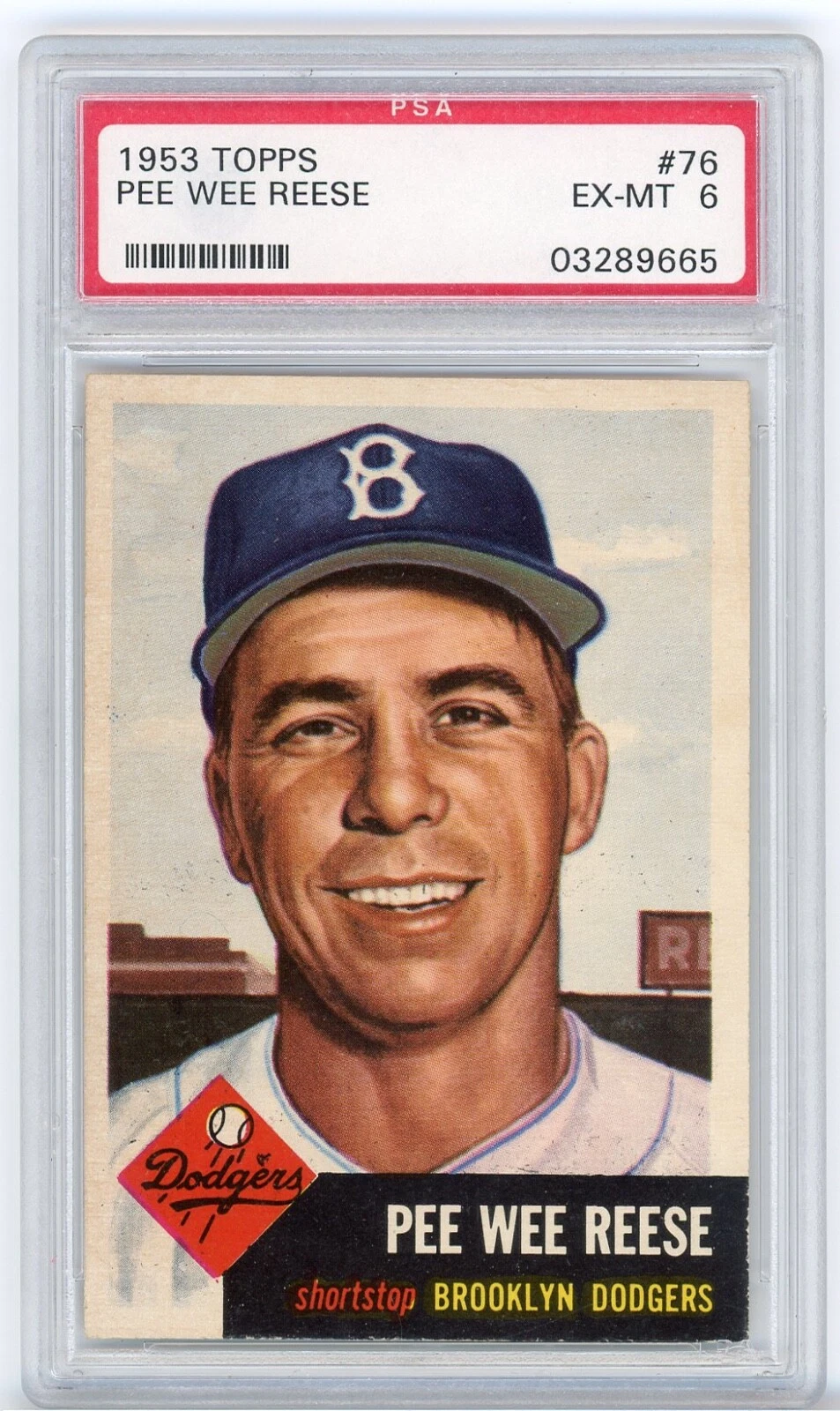1953 Topps Peewee Reese  #76 PSA 6