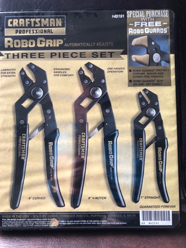 Juego de 3 piezas Craftsman Professional Robo Grip con Robo Guards