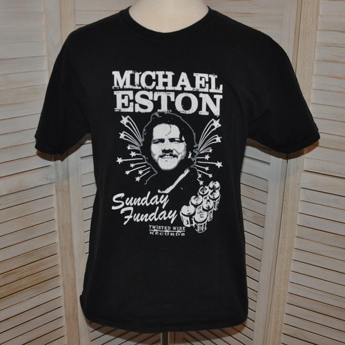 Camiseta Michael Eston Sunday Funday 2014 Negra Talla L Country Twisted Wire Records - Imagen 2 de 7