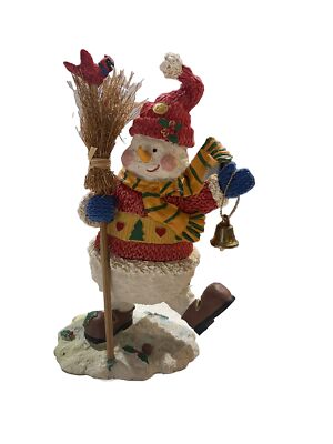vintage true value resin snowman christmas decor