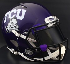 TCU HORNED FROGS NCAA Riddell Speed Full Size AUTHENTIC Football Helmet