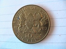 10 CENT COIN KENYA 1987 DANIEL ARAP MOI