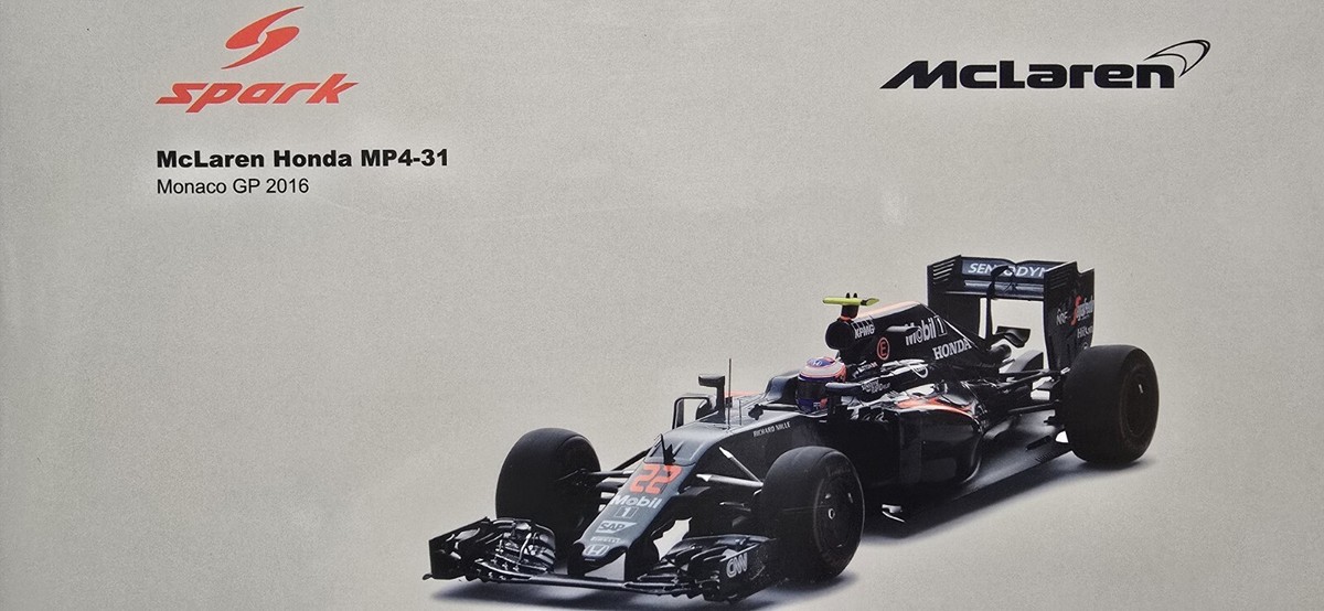 F1 McLaren Honda Mp4-31 Monaco Gp Jenson Button 2016 Spark 1
