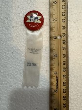 1960  s Junior Space Age Junior Astronauts Button/ribbon - Colonel