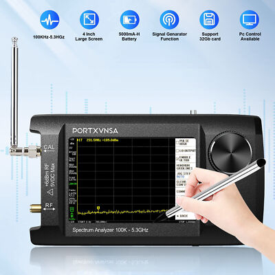 SA5 100K-5.3GHz 4'' IPS LCD Display Spectrum Analyzer Signal Generator Handheld