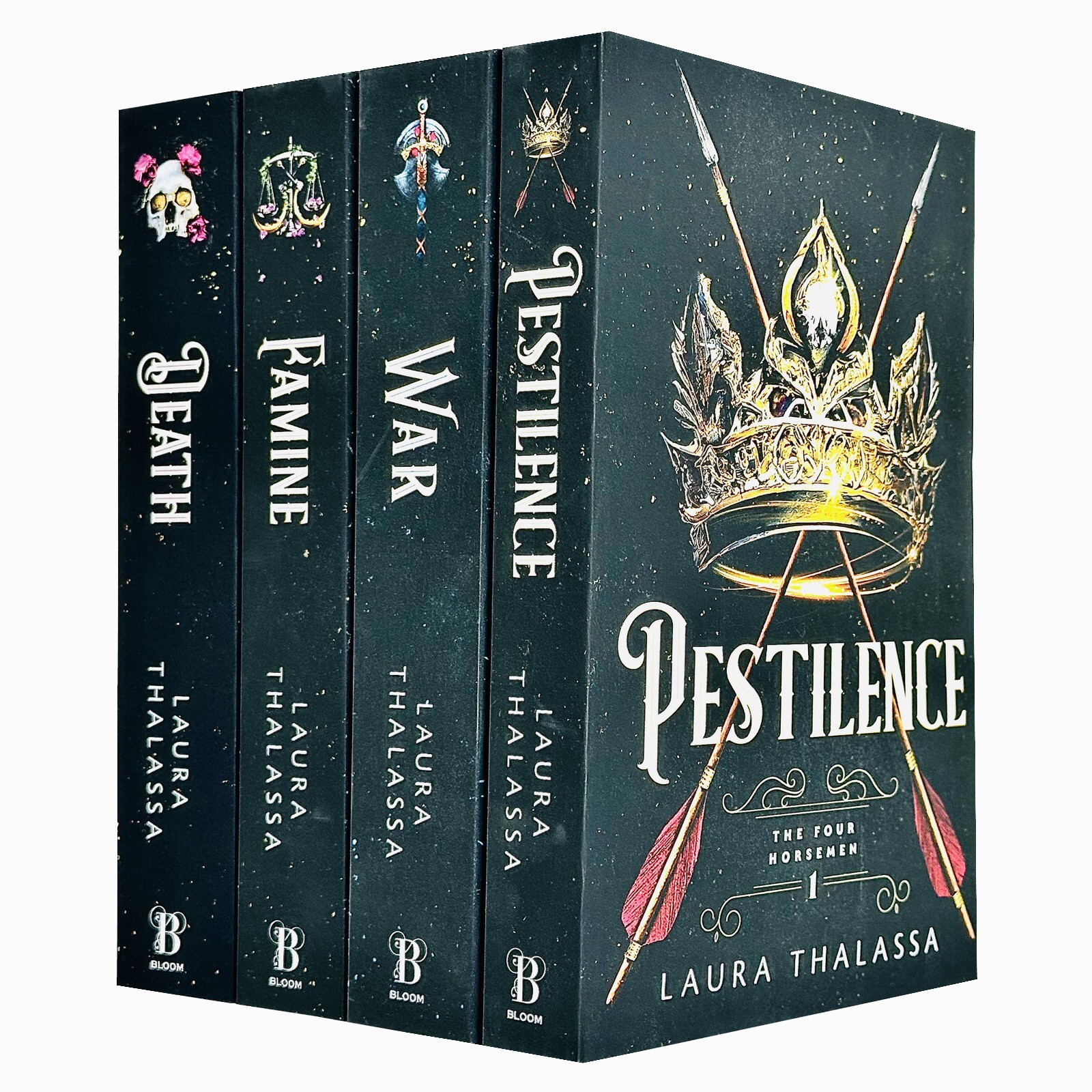 Four Horsemen Series 4 Books Set by Laura Thalassa Pestilence, War, Famine