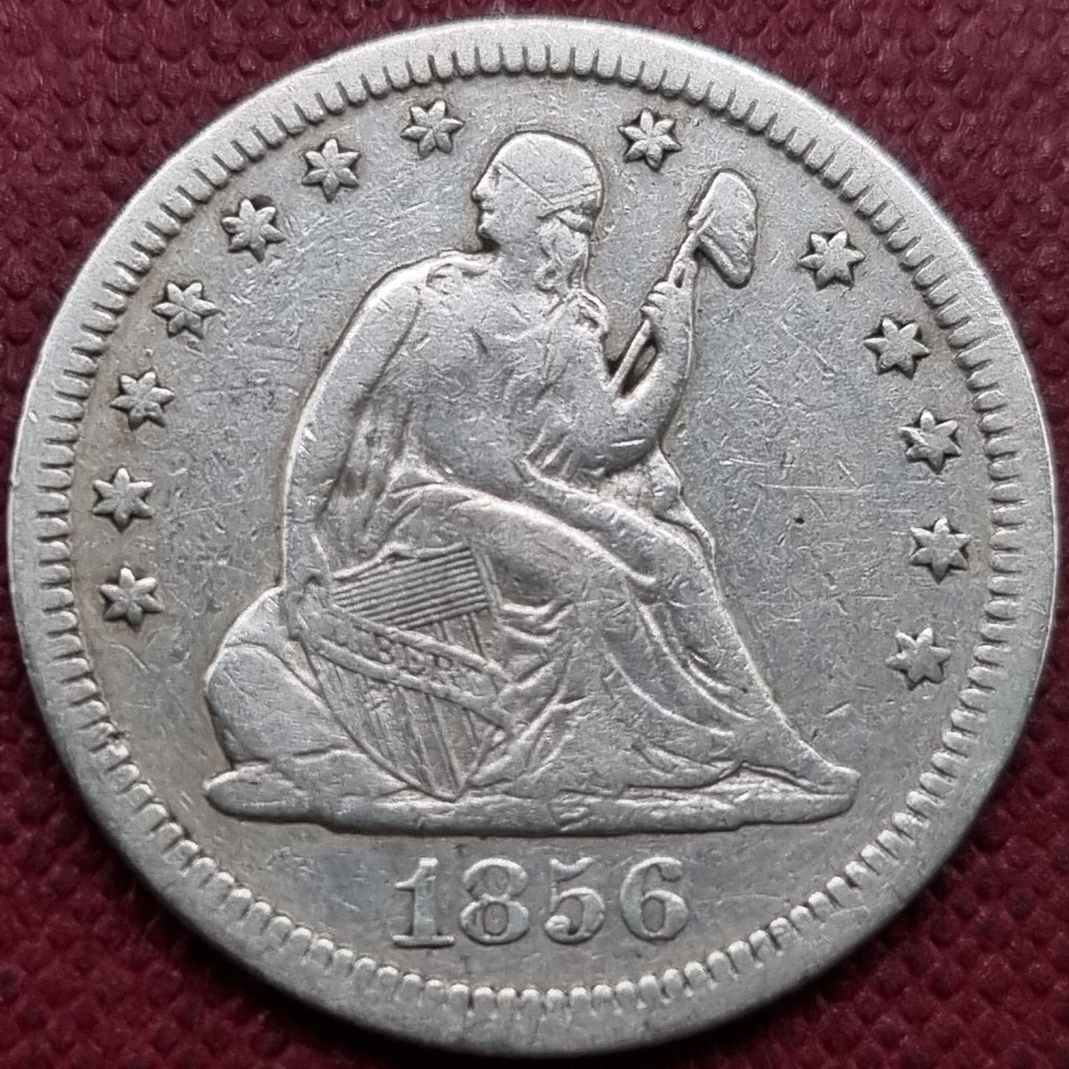 porco1964 ページ 1856 Seated Liberty Quarter 25c Better Grade XF #68289 | eBay