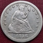1856 Seated Liberty Quarter 25c Better Grade XF #68289