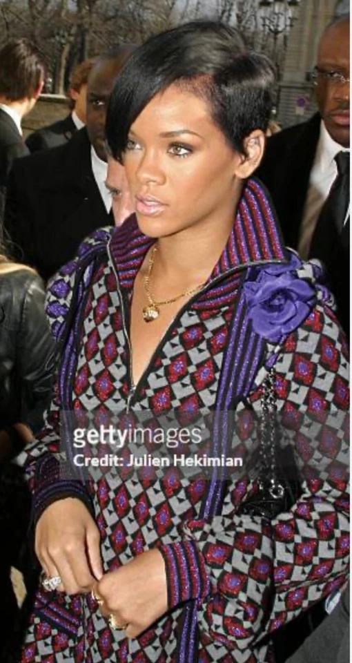 Nuevo Chanel Vintage 2008 Púrpura Negro Brillo Suéter Capa 34 36 2 4 Top De Colección XS S Foto 3 de 4