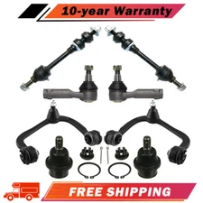 4WD Front Upper Control Arms Ball Joints Sway Bar Tie Rods For Ford F150 2005-08