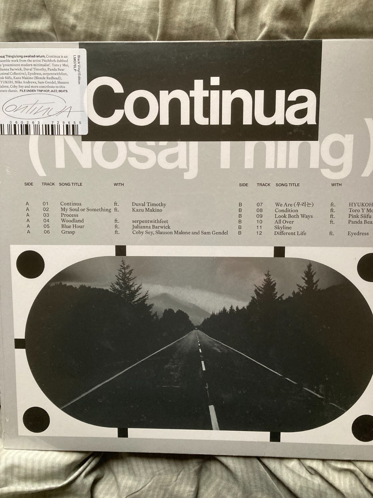 NOSAJ THING CONTINUA VINYL LP, NEW AND SEALED