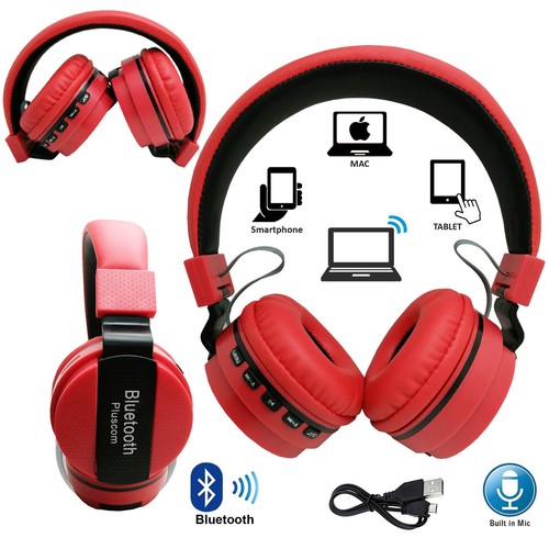 Cuffie wireless / cablate Bluetooth Auricolare over ear Radio FM per iPhone  Samsung | eBay
