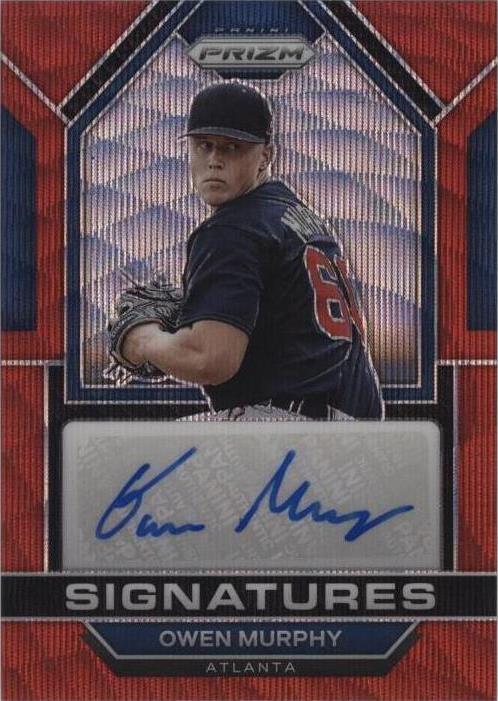 Sig Ruby 2023 Panini Prizm - Signatures Owen Murphy #SIG-OM Ruby Wave Prizm (AU ...