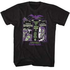 Hammer Horror Frankenstein Dracula Double Creature Feature Movie Men's T Shirt