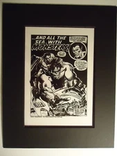 1977 MARVEL RAMPAGING HULK  # 6 KEITH POLLARD TONY DeZUNGA PAGE 1 PRODUCTION ART
