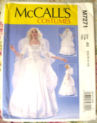 McCall's Costume 7271 sew pattern FAIRY GODMOTHER GOOD WITCH ANGEL SZ 6-14 misse