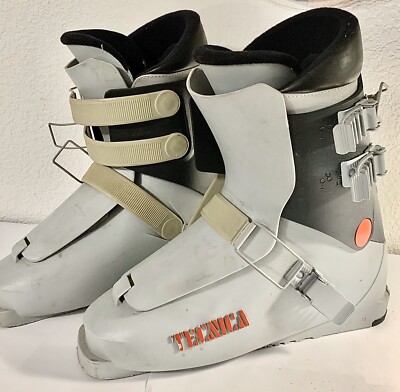 Tecnica Ski Boots Women Size 10.5, Men Size 8 Gray Red