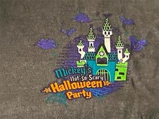 Disney Mickey's Not So Scary Halloween Party 2023 Adult T-Shirt Glow in Dark M