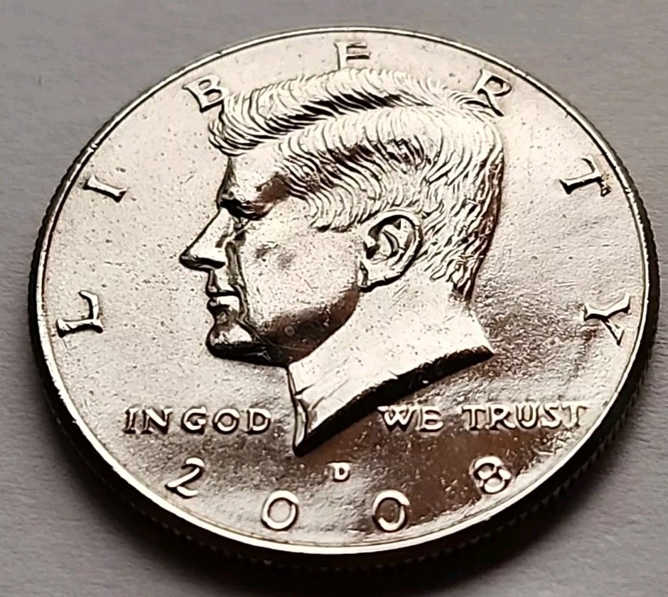 2008 D John F Kennedy Clad Half Dollar Circulated But Nice