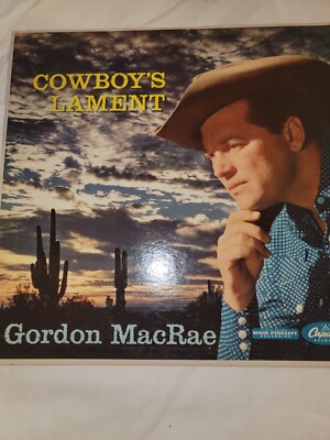 COWBOY'S LAMENT Capitol LP Made In England Turquoise Label Issue GORDON MacRAE