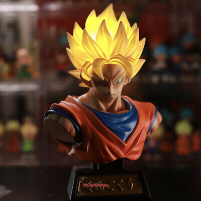 XZ Studio Dragon Ball Son Goku Bust Statue Led Light Collection Super Saiyan New | eBay