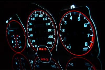 Mazda MX-3 Design 4 Glow Gauge Plasma Dials Speedometer Disc Glow Shift Indicators M