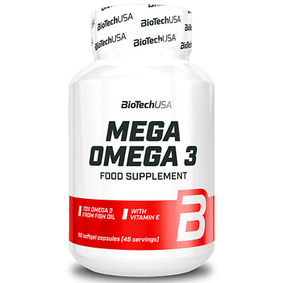 BIOTECH USA  MEGA OMEGA3 Herzgesundheit Unterstützung der Gelenke EPA DHA 