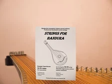 Set of string for 55 string Chernihiv type bandura, 12 basses Copper Wound