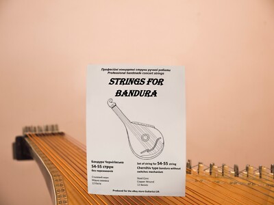 Set of string for 55 string Chernihiv type bandura, 12 basses Copper ...