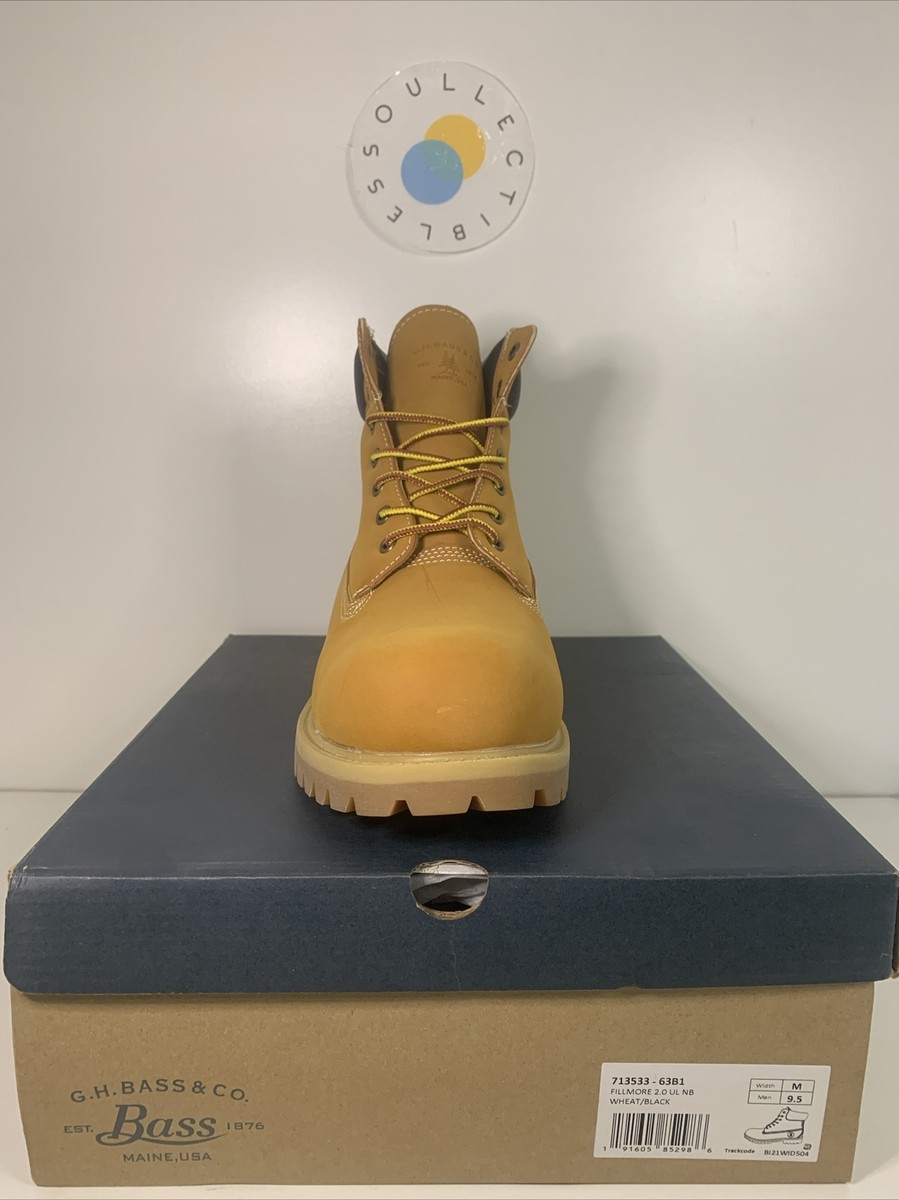 G.H.Bass Fillmore 2.0 'Wheat/Black' Nubuck Combat Work Boots Men's