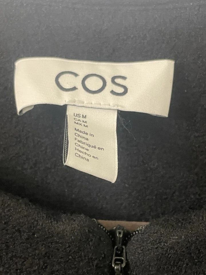 Mini Vestido COS A Forrado Lana Hervida Negro Talla Mediana Foto 3 de 3