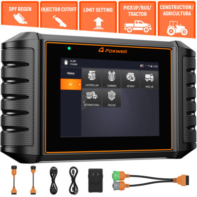 FOXWELL HD500 Diesel Scanner for DPF Regen/Injector Cutoff/ABS Bleeding