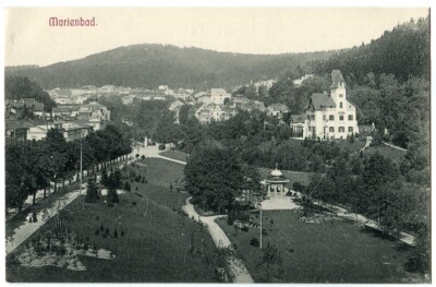 Ak Marienbad Panorama Gesamtansicht 1908