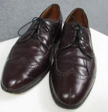 Allen Edmonds Shoes Mens 11 D Wingtip Burgandy Oxford Dress Shoes
