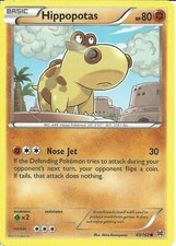 POKEMON CARD HIPPOPOTAS 83/162 NO 449 HIPPO POKEMON TCG CCG