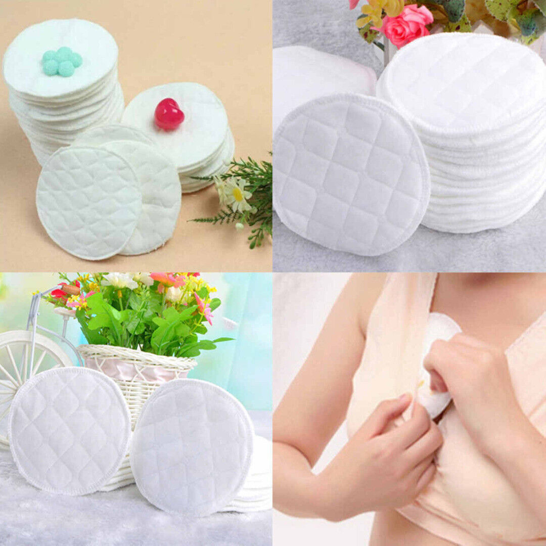 12 Soft Washable Absorbent Baby Breastfeeding Breast Pad Reusable Nursing Pads