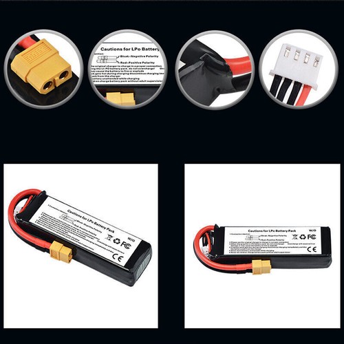 1PC 11.1V 2200Mah 3S XT60 Lipo Battery For Walkera Runner 250 250-Z-26 RC Plane - Picture 4 of 7